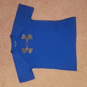 Under Armour Boys Blue Short Sleeve Tee-shirt